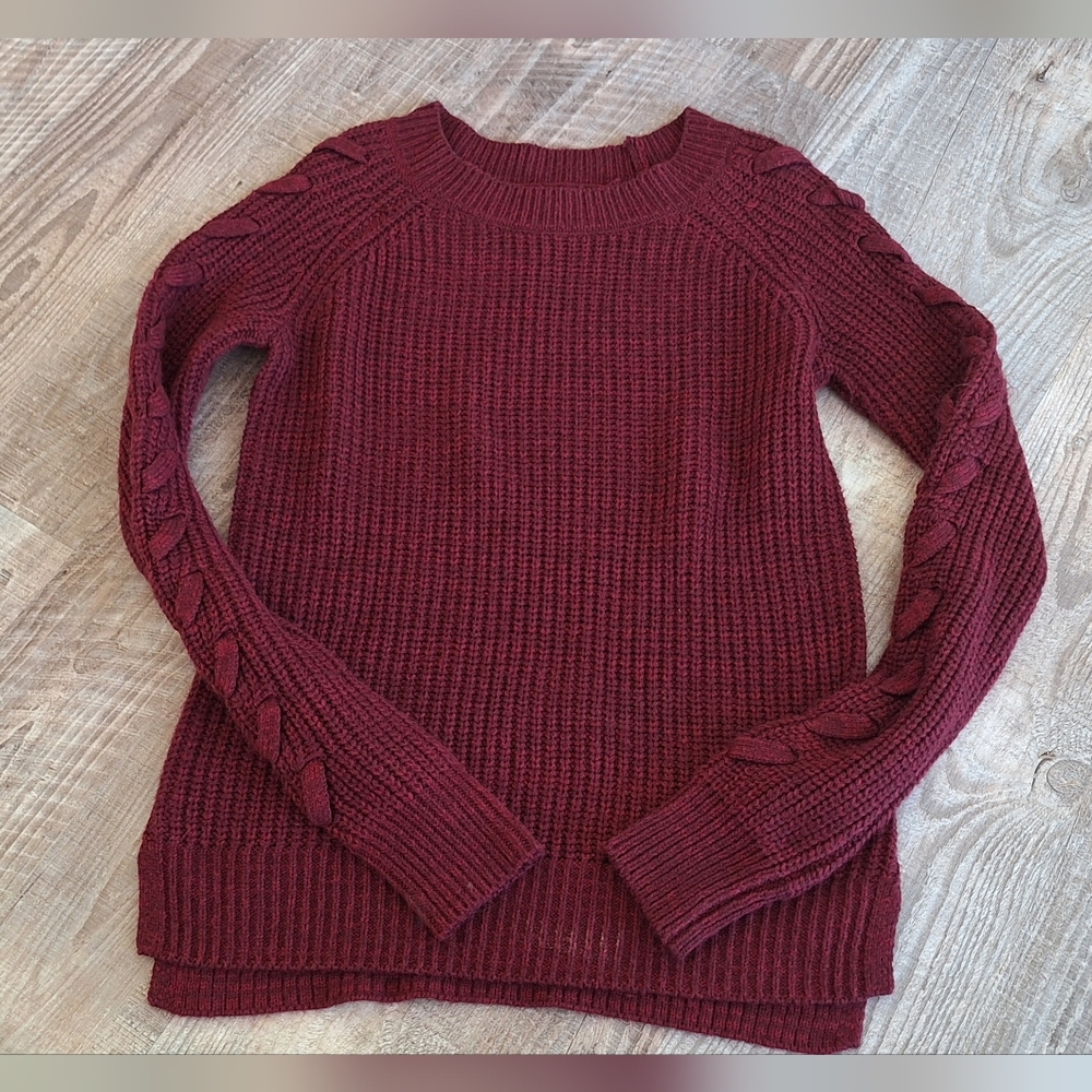 Womens Maroon Sweater